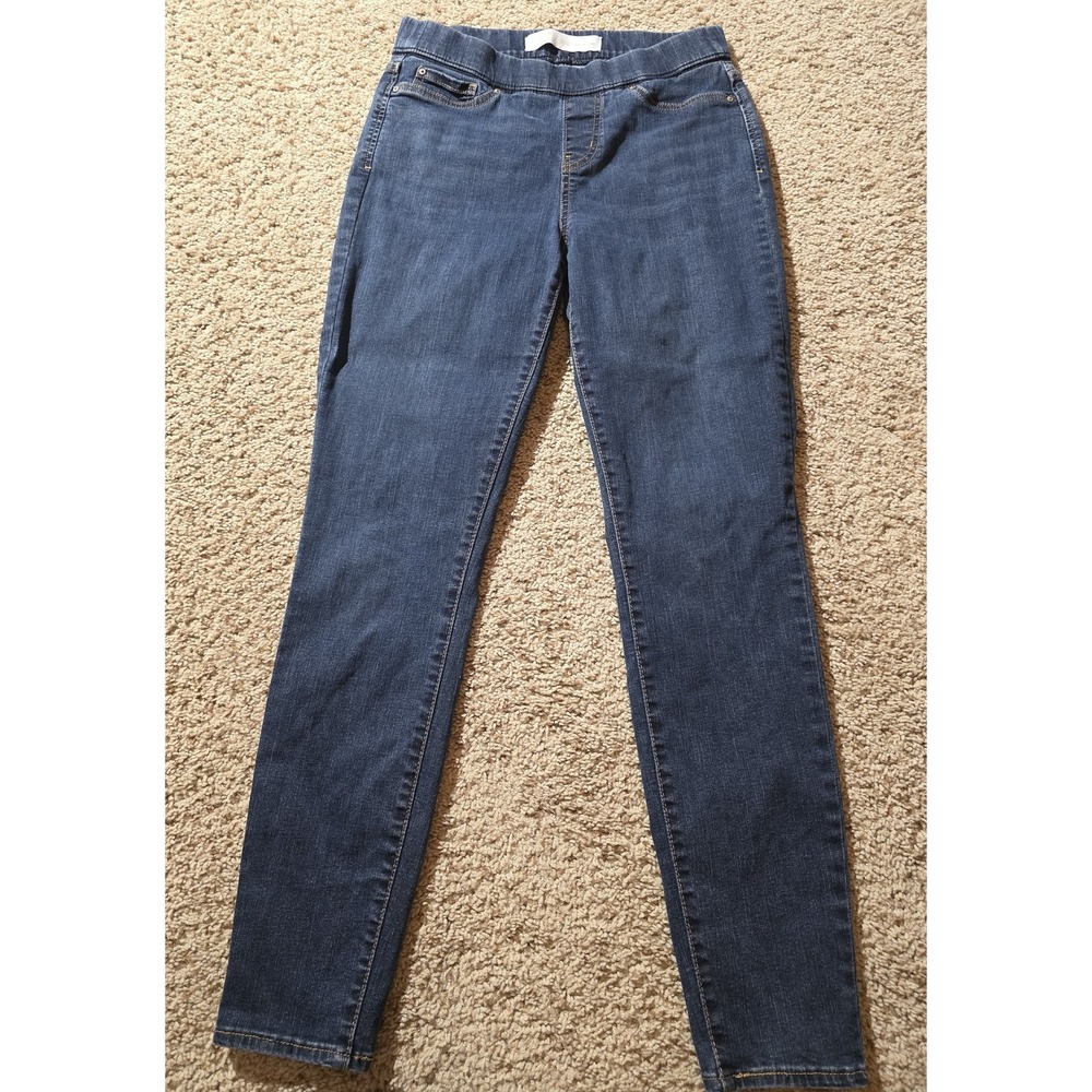 Levi Strauss Jeans Womens 8M 29x30 Blue Pull On Skinny Totally Shaping Denim